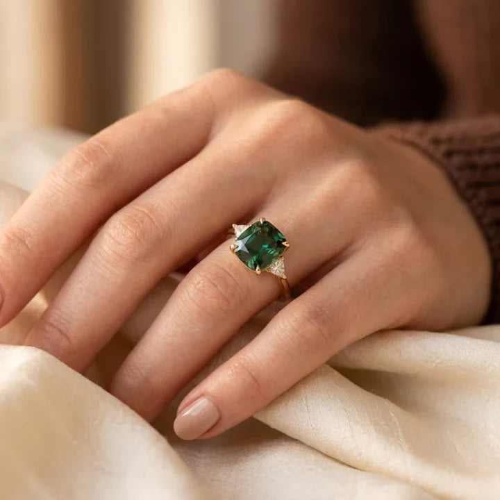 Cushion Solitaire Ring