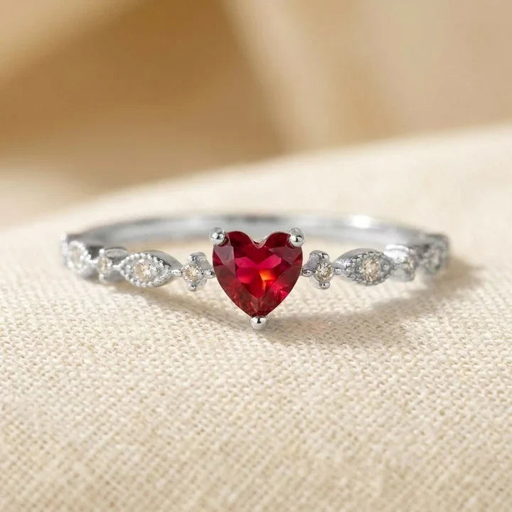 Ruby Heart Ring